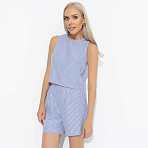 Комплект с шортами на резинке Любоваться собой (полоска, 2 в 1)