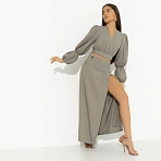 Комплект с юбкой дизайнерский Когда хочешь вау-эффекта (зеленый)