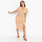 Платье из вискозы Мода без компромиссов (оранжевое)