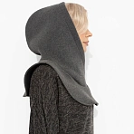 Капор-капюшон с начёсом Слишком модно не бывает (серый)