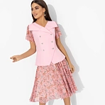 Костюм с юбкой комбинированный Сияние уверенности (2 в 1)