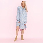 Платье в стиле бохо Тонкий комплимент (голубое)