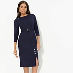 Платье силуэтное Игра на повышение (синий)