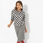 Костюм с юбкой из эластичной ткани Ваш ход! (2 в 1, мокрый асфальт)