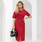 Платье Я онлайн (рэд, с поясом)