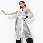 Кардиган из органзы Разворот к счастью (белый, с поясом)