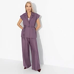 Брюки палаццо Я не опаздываю, я эффектная (бордовые)