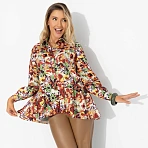 Рубашка из плотного хлопка Эстетика во всем (цветочная)