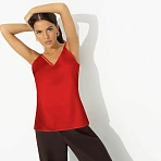 Топ из шелка Создана для поцелуев (red)