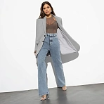 Джинсы палаццо из 100% хлопка Modena (medium blue)