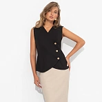 Жилет приталенный Теперь ты босс (black)