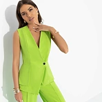 Жилет приталенный Стильный лидер (лайм)