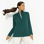 Жакет с асимметричным воротником Дерзкий силуэт (зелёный)