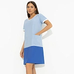 Платье с накладными карманами Утонченность с характером (голубое)