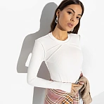 Лонгслив двухсторонний Роковое признание (вайт)