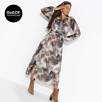 Платье на подкладе Летящие мгновения (grey)