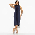 Платье-футляр-футляр Поцелуй удачи (night, с манжетами)