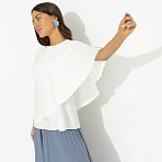 Блуза свободного асимметричного кроя Лёгкая драма