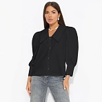 Блуза из хлопка На пике успеха (черная)