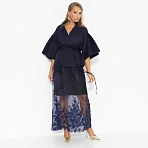 Костюм с юбкой нарядный Очарование момента (фантазия, 2 в 1, с поясом)