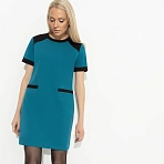 Платье с накладными карманами За день до отпуска (green)