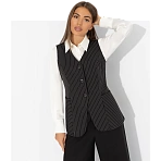 Жилет в полоску Налёт драмы (чёрный)