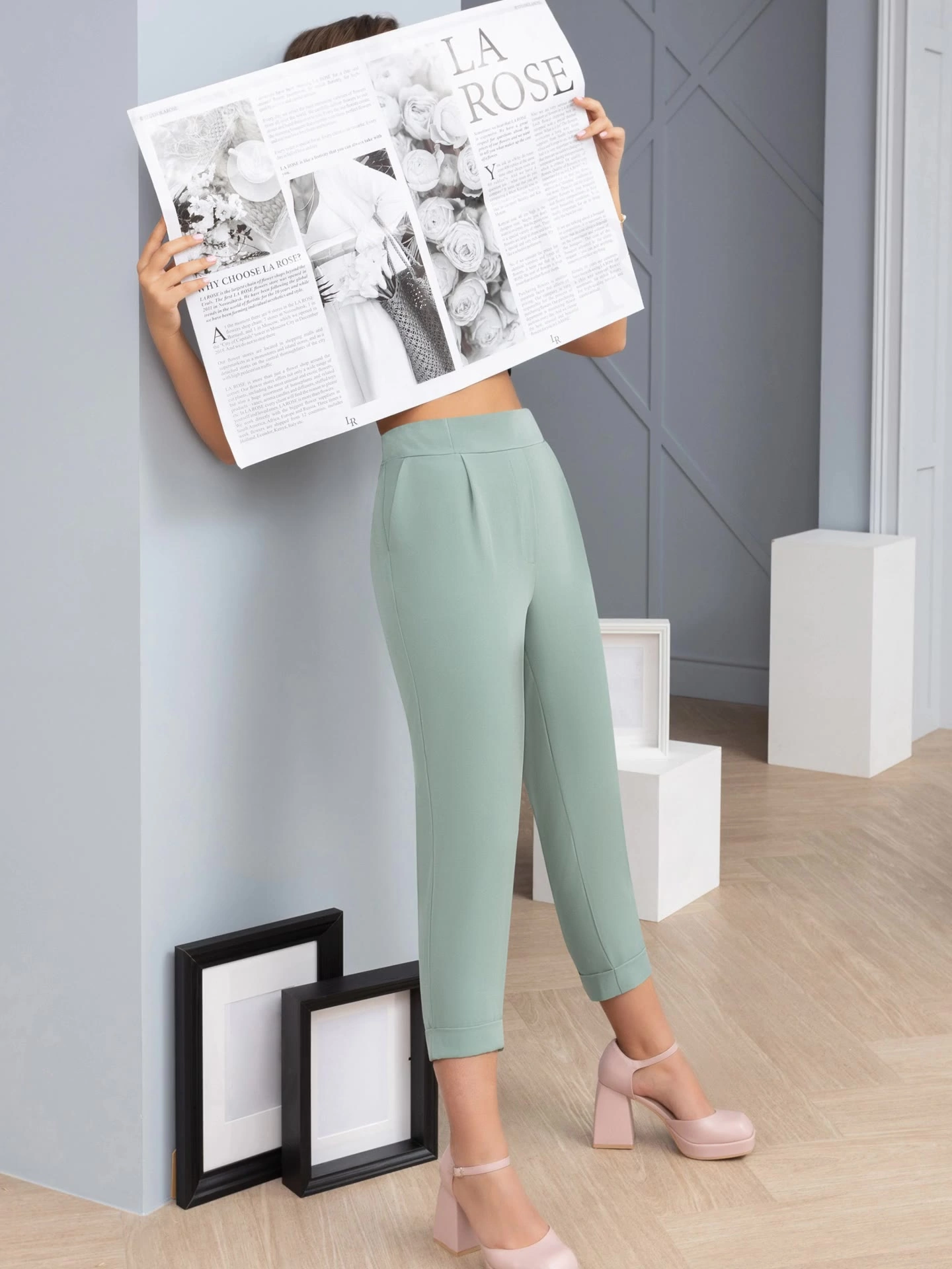 На дефиле (нежная мята)