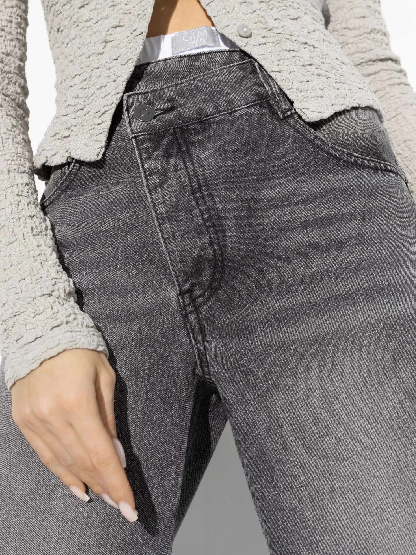 Rome (grey, с косой застежкой)