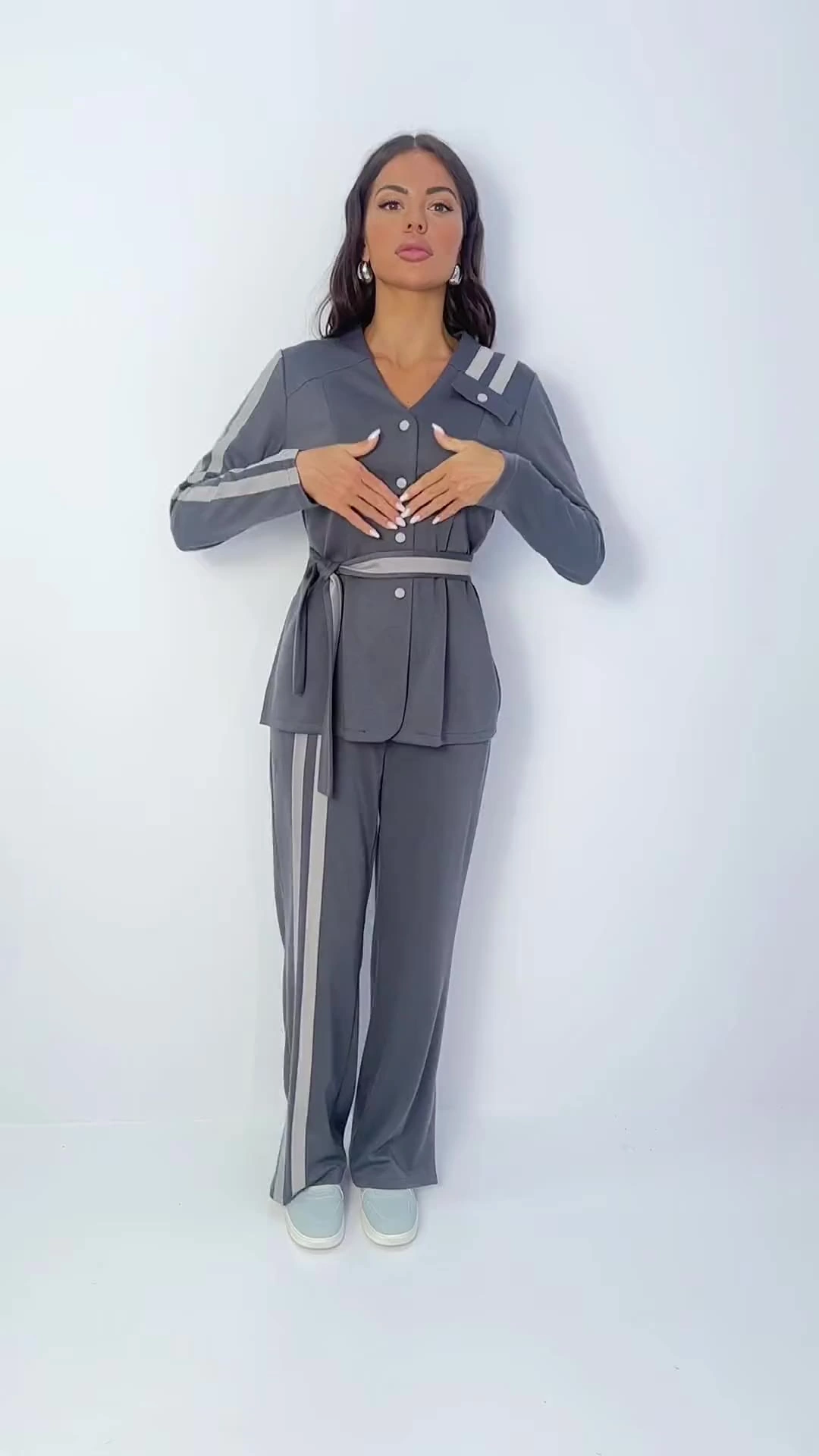 Личное превосходство (серый, 2 в 1, с поясом)