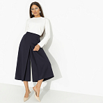 Юбка-шорты с карманами Модная интуиция (синий)