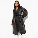 Тренч Полупрозрачный из органзы Разворот к счастью (с поясом)