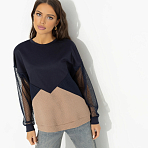 Свитшот свободного кроя Любимый образ (small peas)