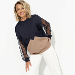 Свитшот оверсайз Любимый образ (шоколадный мусс)