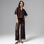 Кюлоты комбинированное с кружевом Больше, чем просто стиль (горький шоколад)