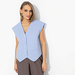 Жилет оверсайз Дерзкий шарм (голубой)