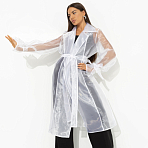 Кардиган из органзы Разворот к счастью (белый, с поясом)