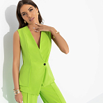 Жилет приталенный Стильный лидер (лайм)