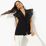 Жилет прямого кроя Это восторг (black)