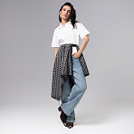 Юбка-килт дизайнерская Игра теней (серый)