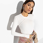 Лонгслив двухсторонний Роковое признание (вайт)