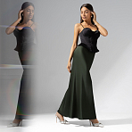 Юбка струящаяся Мыслить иначе (green)