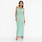 Платье с разрезом Хорошо быть мной (мята)