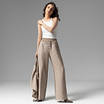 Брюки с имитацией многослойности Раскованный шик