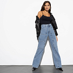 Джинсы с накладными карманами Ankona (middle blue)