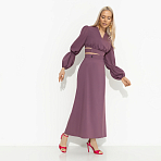 Комплект с юбкой на запах Когда хочешь вау-эффекта (бордовый)