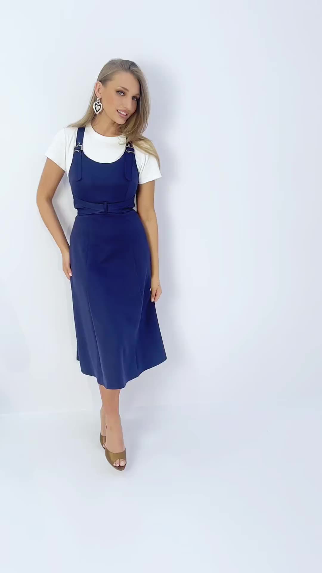 Смелее, чем вчера (синий, с поясом)