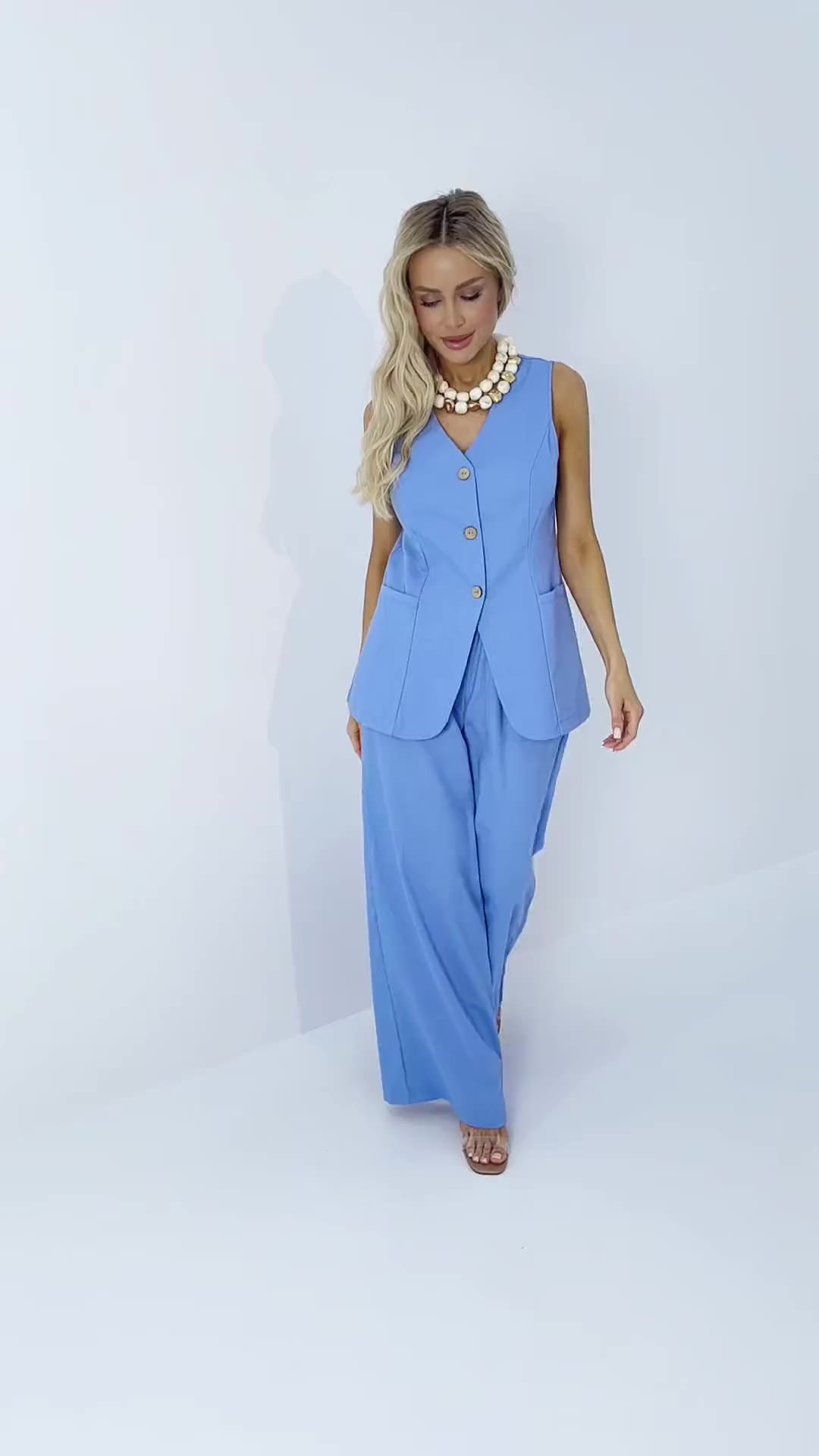 Льняная сказка (голубой)