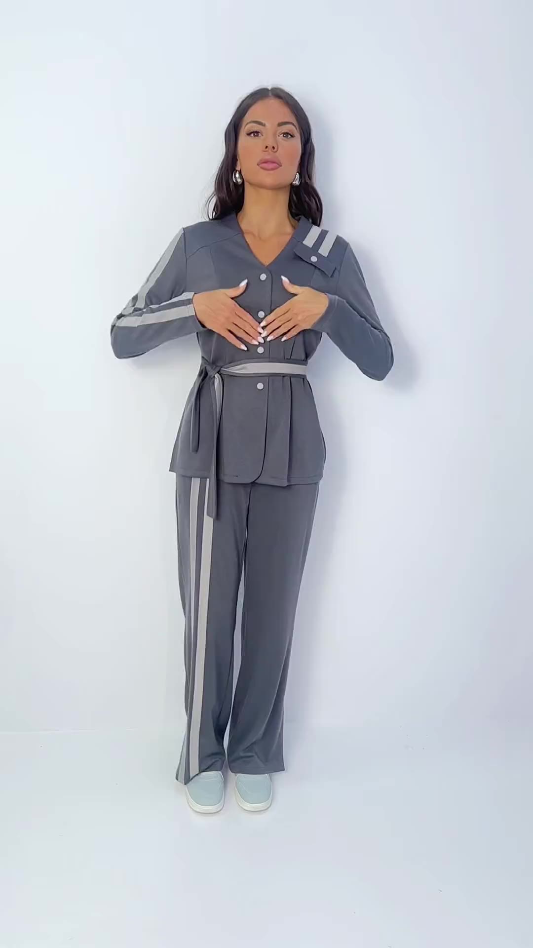 Личное превосходство (серый, 2 в 1, с поясом)